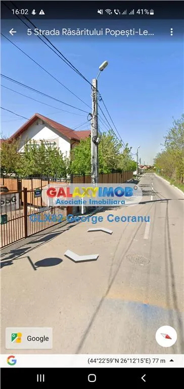 Vanzare teren 1500mp, toate utilitatile Popesti Leordeni Rasaritului - foto 1