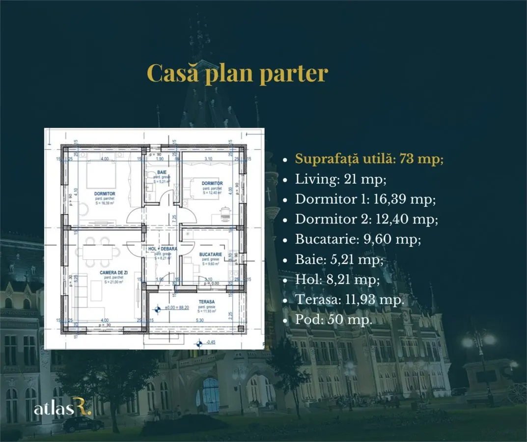 Casa plan parter | Lunca Cetatuii | 3 camere - foto 15