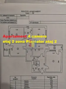 4 camere, 80 mp, etaj 2, Decomandat - Plantelor - Braila