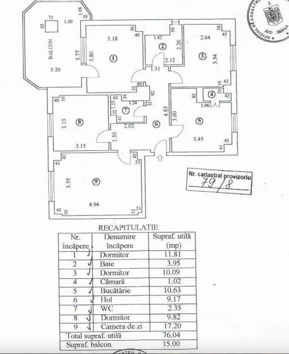 Ultracentral Calarasi Spatios 4 camere Confort 1 decomandat 91 mp, - foto 20