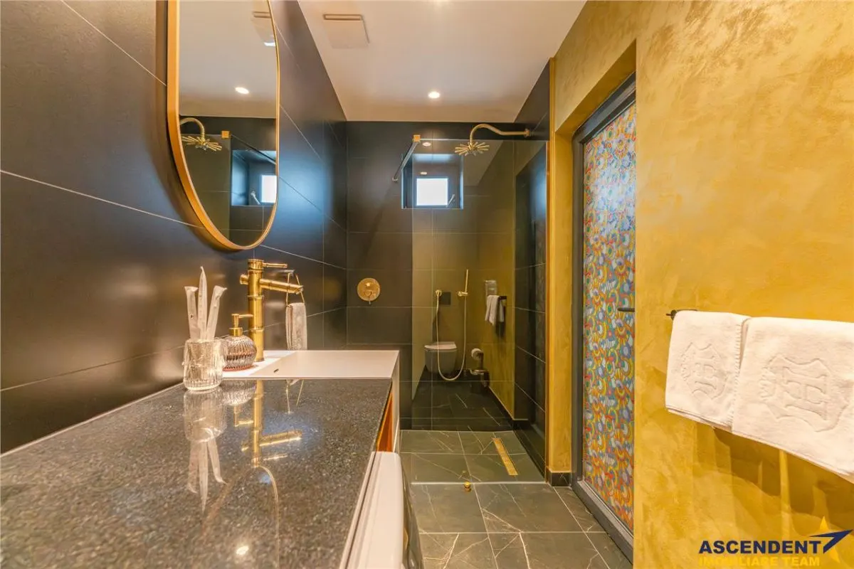 FILM& 3D! Vila high tech, cu semineu, terase,jacuzzi, 151 mp cu acte, 319 mp fara acte, zona Grivitei, Brasov - foto 14