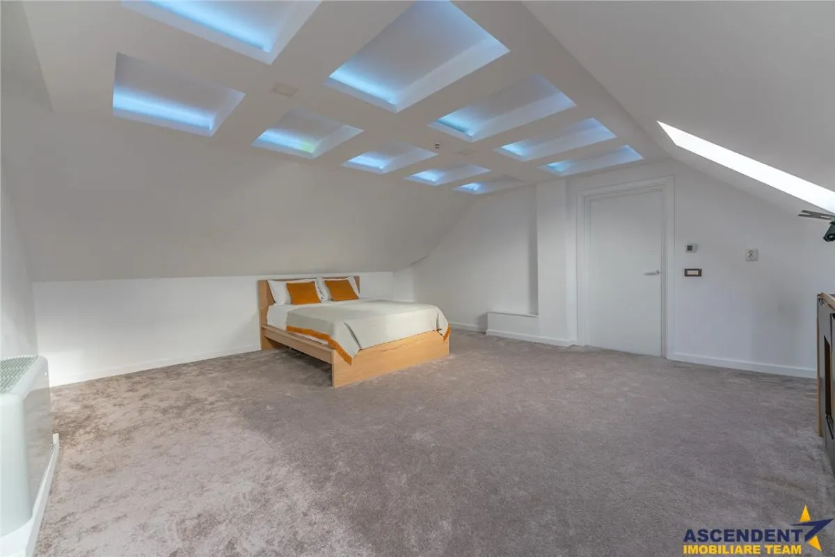 FILM& 3D! Vila high tech, cu semineu, terase,jacuzzi, 151 mp cu acte, 319 mp fara acte, zona Grivitei, Brasov - foto 22