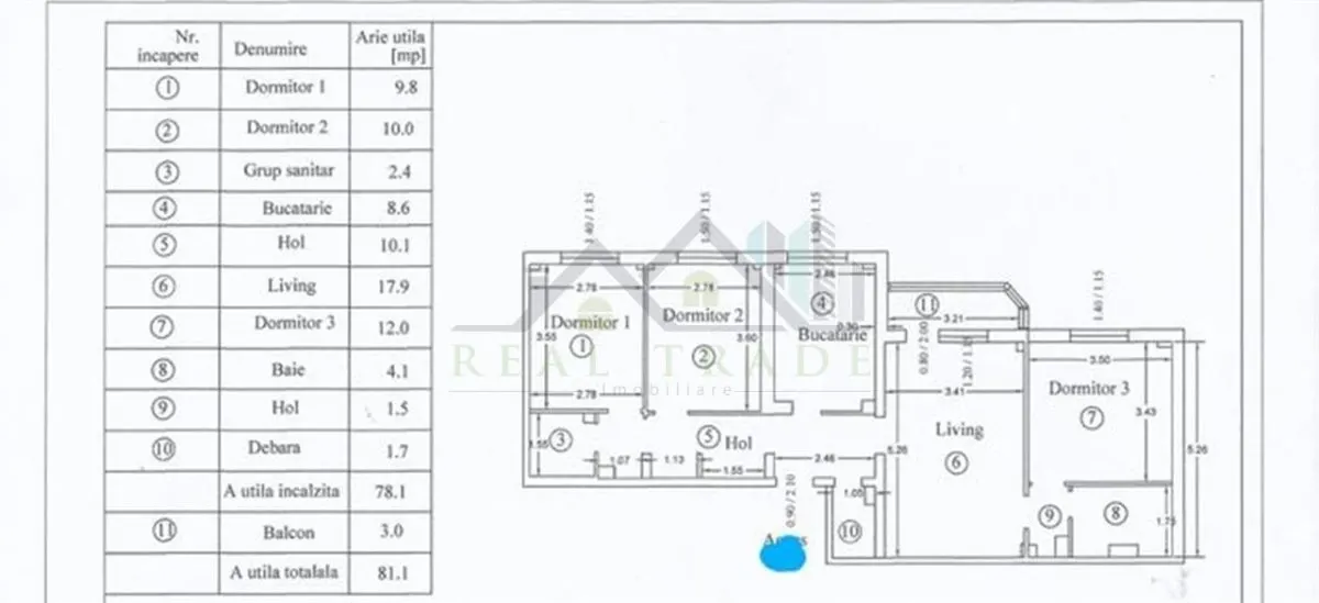 Apartament 4 camere etaj intermediar Craiter - foto 5