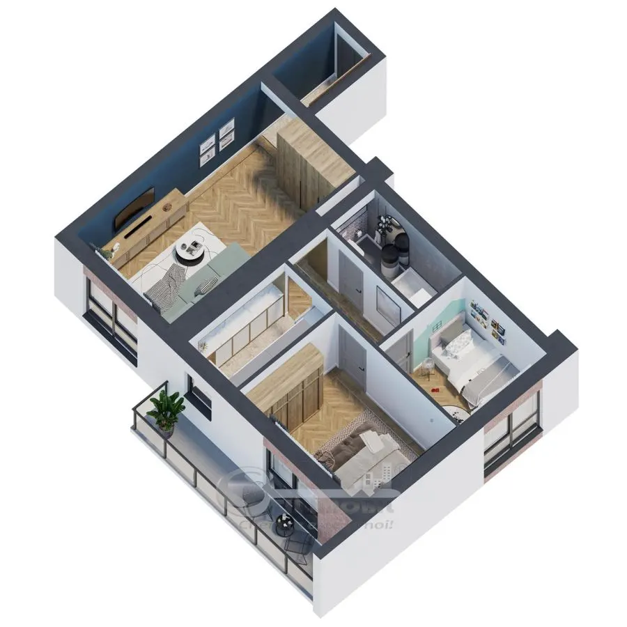 Apartament 3 camere â€“72 mp | COMISION 0% - foto 1