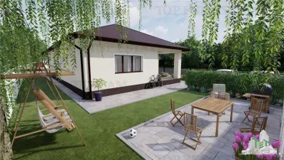 Casa parter 4 camere incalzire in pardoseala in Domnesti - Domnesti