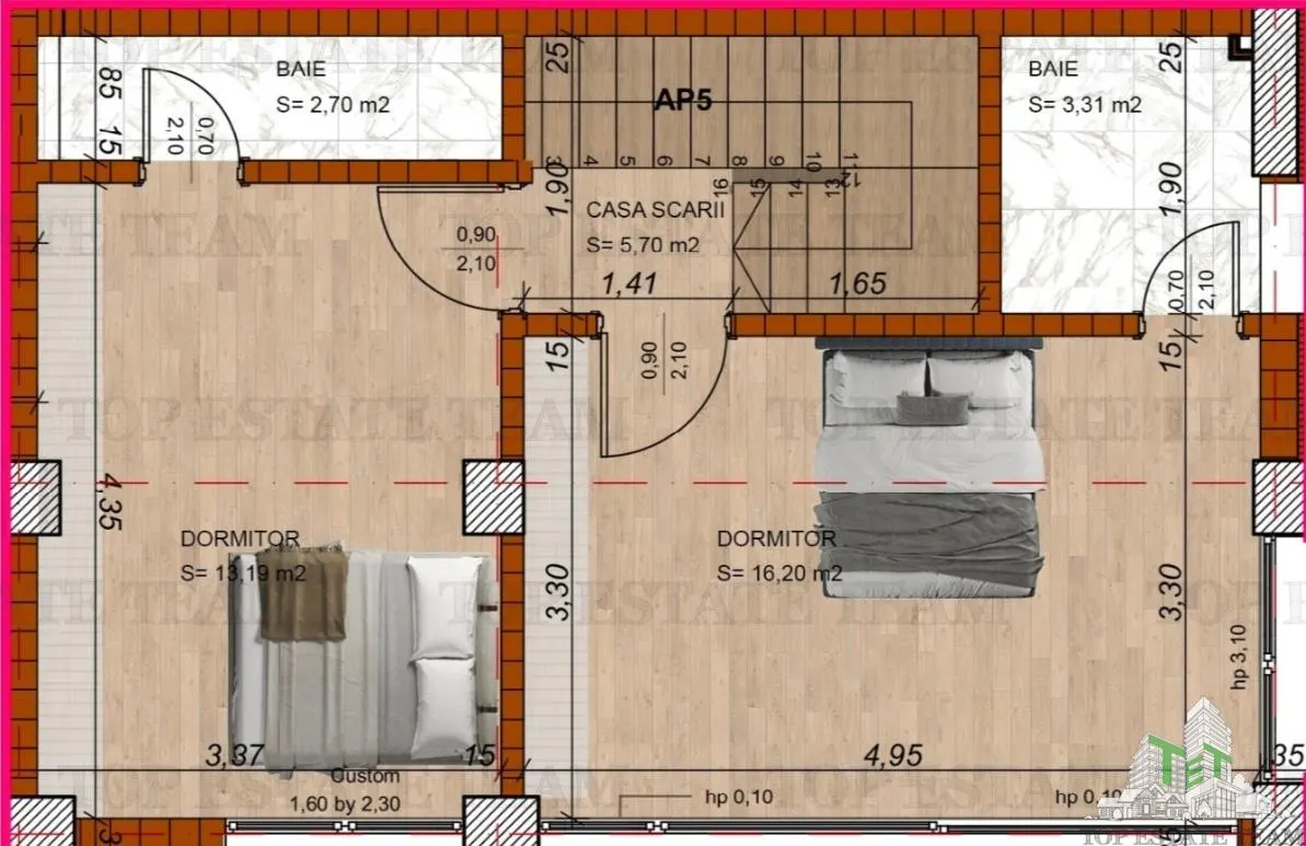 Apartament 3 camere, Duplex P+1 si curte proprie de 110 mp, bloc boutique, finisaje premium, incalzire in pardoseala, zona Domenii, sector 1 - foto 19