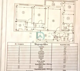 Apartament 4 camere, etaj intermediar, Tractorul, Brasov - foto 10