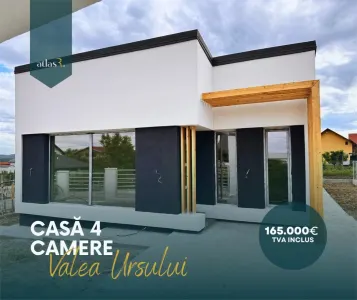 Casa individuala | 4 camere | Valea Ursului | Toate utilitatile | Comision 0 - Valea Ursului