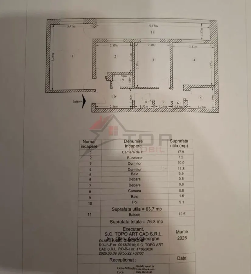 Apartament 3 camere, 2 Bai, 77 mp- Nicolina - foto 1