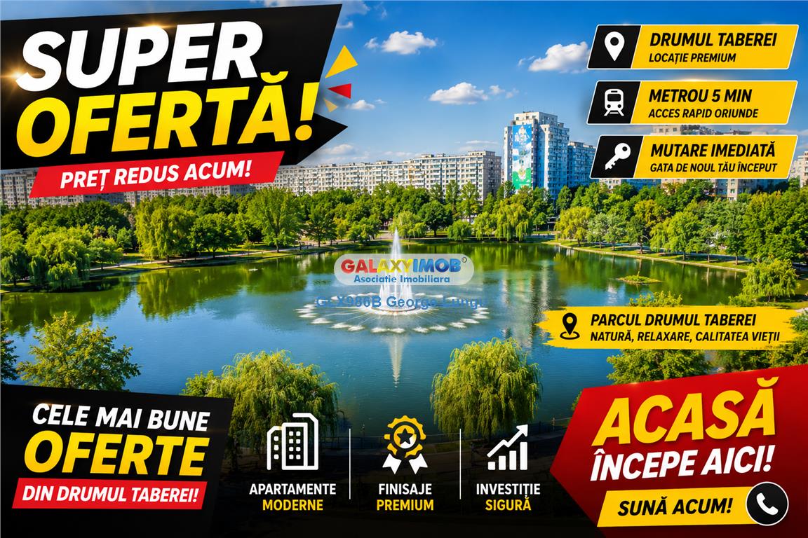 Apatament 2 Camere Decomandat | Drumul Taberei - Raul Doamnei | Zona V - Bucuresti