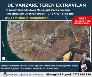 Terenuri Extravilan Moldova Noua â€“ Parcelabile - foto 4