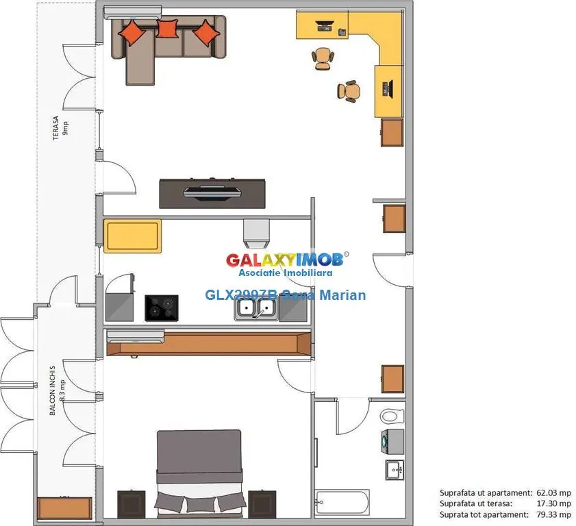 APARTAMENT 2 CAMERE DE INCHIRIAT ANSAMBLUL PRIMAVARA - foto 8