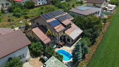 Casa individuala premium cu piscina || 5 camere 3 bai || teren 500mp || - foto 14