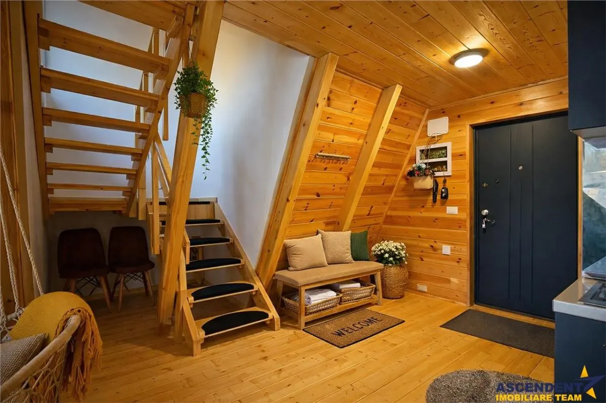 Eleganta,echipata casa A Frame,1.200 mp teren,deschidere Piatra Craiului,Moieciu, Brasov - foto 10